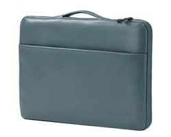 Lopoleis® Leren Laptoptas 14 inch – Luxe Laptophoes – Laptop sleeve – Geschikt voor Macbook Air & Pro – PU leer – 14 inch – Blauw