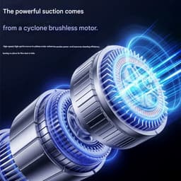 Draadloze handstofzuiger, krachtige draadloze stofzuiger, stofverwijdering met één knop, auto-stofzuiger, multifunctionele mini auto-stofzuiger, draagbare stofzuiger, zwarte uitvoering 2 — thumbnail 3