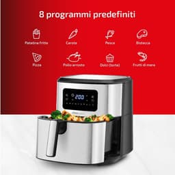 Grote Digitale Airfryer 6.5L met 8 Programma's en RVS Afwerking — thumbnail 6