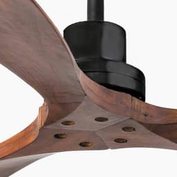 Faro Barcelona 33516DC - Lantau L Zwart/Houten Plafondventilator - Stille DC-motor, Geen licht, Afstandsbediening, 6 snelheden — thumbnail 3