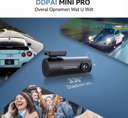 Mini Pro Dashcam voor Auto - 1296p HD - 330° Draaibare Lens - Compact - Loop Recording — thumbnail 3