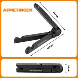 Pinguïn Records – SoloTone Stand - Opvouwbare LP Houder – LP Standaard - Zwart – Vinyl Houder – Handig op te bergen — thumbnail 4