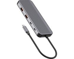 Sitecom - Multiport hub - 8 in 1 - USB-C - 1x HDMI + 1x DP - LAN