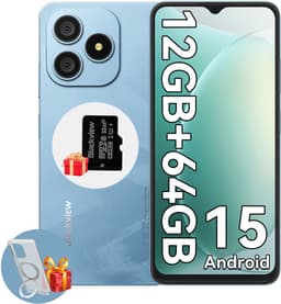 Blackview WAVE 9C Smartphone - 4G Dual SIM - 12 RAM 64GB ROM - Octa Core - 6.56 inch - Android 15 - 32GB TF kaart - Ringhouder Telefoonhoesje - Blauw — thumbnail 1