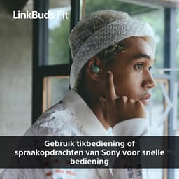 Sony LinkBuds Fit – Volledig Draadloze Bluetooth-oordopjes met Ruisonderdrukking – Groen — thumbnail 4