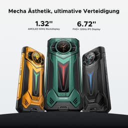 DOOGEE S200 Ultra 5G - Robuuste Smartphone - Robuuste Telefoon - 48GB RAM + 1TB ROM （2TB /TF） - Dimensity 7400 - 11000 mAh /66W - 6,72 inch 120Hz - Android 15 - Nachtzicht -100 MP AI camera - NFC - GPS - 1,32 inch display achteraan - Zwart — thumbnail 2