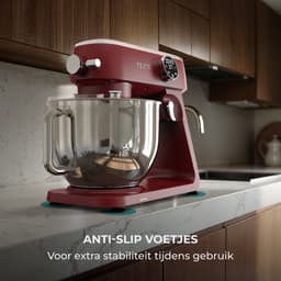 Fentic Keukenmachine 1800W, Keukenrobot met 7l RVS Mengkom, Incl. Menghaak, Garde, Deeghaak en Extra Accessoires, Keukenmixer Met Timer en 10 Snelheden — thumbnail 5