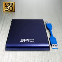 Externe Harde Schijf 2000 GB Blauw - Duurzaam en Compact — thumbnail 3