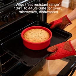 OIMG 2 stuks 6 inch cakevorm siliconen cakevorm - siliconen bakvorm - taartvorm - Broodvorm Rond - rond 16 cm antiaanbak cakevorm bakvorm airfryer - voor DIY kaasbroodcake,chiffoncakes — thumbnail 4