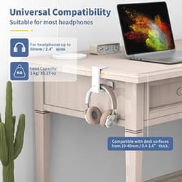 Verstelbare Hoofdtelefoonhouder met 360° Draaibare Arm voor Bureaus — thumbnail 5