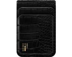 iDeal of Sweden - Magnetic Card Holder MagSafe Black Croco -Zwart