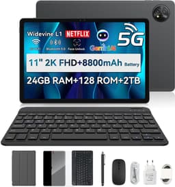 Blackview ZENO 10 Tablet - 5G AI Tablet - 24GB RAM - 128 GB ROM - 11 inch - 8800mAh - Met Toetsenbord(QWERTY), Beschermhoes, Muis, Stylus - Android 15 Tablet - Widevine L1 - GPS - Zwart — thumbnail 1