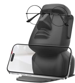 Creatieve Paaseiland Brilhouder met Telefoonhouder - Uniek Hoofdstandbeeld voor Thuis en Kantoor — thumbnail 1
