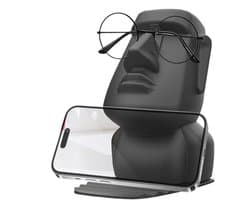 Creatieve Paaseiland Brilhouder met Telefoonhouder - Uniek Hoofdstandbeeld voor Thuis en Kantoor