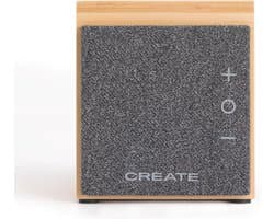 Draagbare Bluetooth Luidspreker met Bamboe Afwerking en Smartphonehouder