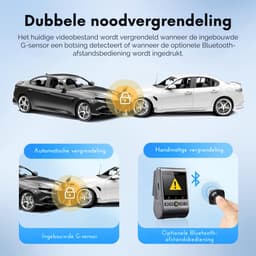 VIN® Dual Dashcam - Dashcam Voor Auto 1080p - Voor en Achter Camera – Auto Camera - G-Sensor - App Bediening – Parkeermodus — thumbnail 5