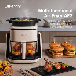 2-in-1 Multifunctionele Airfryer met Plaatfunctie - 4 Liter, 1100W, 8 Kookprogramma's — thumbnail 5