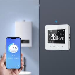 Slimme Wifi Thermostaat voor Programmeerbare Temperatuurregeling in Huis — thumbnail 1