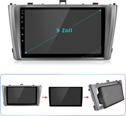 Junsun Android 15 Autoradio Geschikt voor Toyota Avensis T27 2008-2015 Accessoires, Draadloze CarPlay & Andriod Auto, DAB+, GPS-Navigatie, WIFI, Bluetooth, RDS, DSP, SWC, 9-inch Touchscreen, 4 GB+64 GB, DSP, Octa-Core processor — thumbnail 2