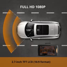Auto Dashcam 120° Full HD met Nachtzicht, Bewegingdetectie & G-sensor – FHD Rijcamera — thumbnail 5