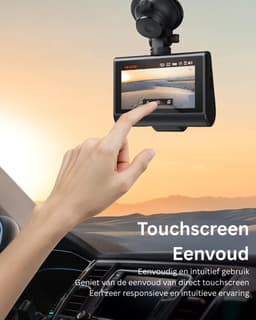 VH Supplies® Dashcam voor Auto - Dashboard Camera - Voor en Achter Camera - 4K + 1080P - 32 GB SD-kaart — thumbnail 2