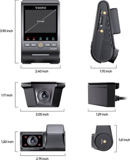 VIOFO A329SW 3CH - 4K 60FPS Dashcam - Inclusief CPL filter, interieur- en waterdichte achtercamera - 2025 — thumbnail 3