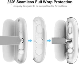 Allecto - TPU Soft Case voor AirPods Max - Beschermhoes tegen Krassen en Stof, Inclusief Oorschelp- en Hoofdbandbeschermers — thumbnail 5