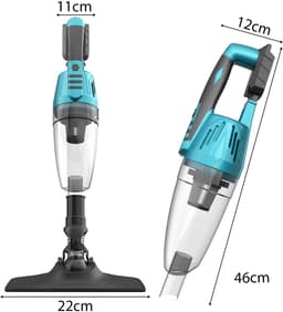 Handstofzuiger, 4-in-1 draadloze autostofzuiger, mini-stofzuiger met borstelloze motor, oplaadbare draagbare luchtblazer voor thuis, auto, kantoor en huisdierenharen — thumbnail 2