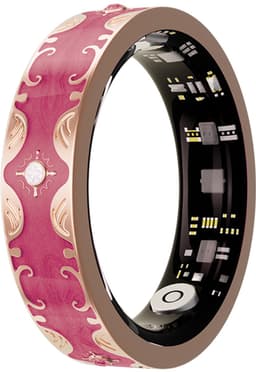 WizBay Premium Select® Bohemian Smart Ring - Rose Red - Hartslag, Slaap en Zuurstofmeting - Activiteitstracker - Maat 8 — thumbnail 1