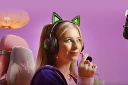 Razer Kraken Kitty V2 - Gaming Headset - 7.1 Surround - RGB - Zwart — thumbnail 2