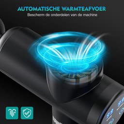Dieptemassageapparaat - Elektrisch Handmassageapparaat voor Nek en Schouder met 99 Snelheden - 8 Massagekoppen - 2550 mAh - Led-Display Touchscreen — thumbnail 2