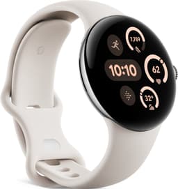 Google Pixel Watch 3 - Smartwatch - 41mm - Zilverkleurig/Porselein — thumbnail 3