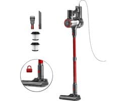 SteeFly® Steelstofzuiger Ysora 6-in-1 - Krachtig & zakloos - Draadloos multifunctioneel design - Lichtgewicht - Kleur: rood