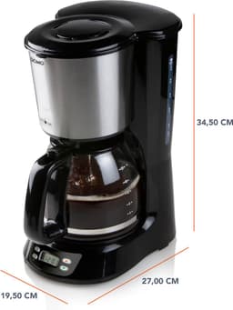 Domo - DO1065K - koffie - koffiezetapparaat-  LCD scherm -  1,5 L - timer - 2 jaar garantie — thumbnail 4