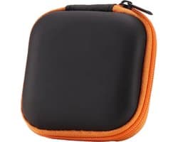 Oortjes Opberg Hoesje | Case | Etui | Organizer | Voor Het Opbergen Van Oordopjes En Laadkabels | Opbergen Van Sleutels | USB | ORANJE
