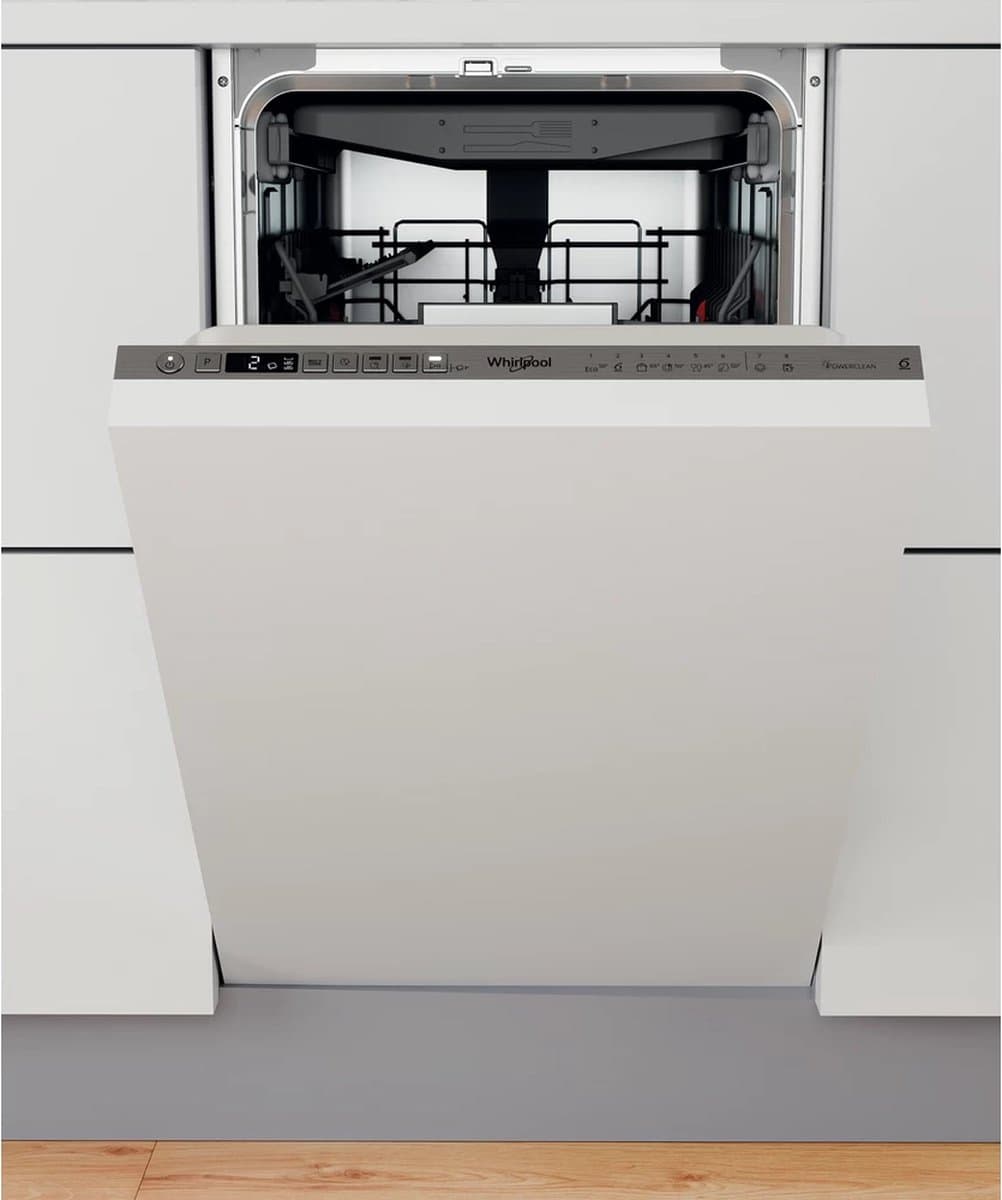 Whirlpool WSIO 3O34 PFE X Volledig ingebouwd vaatwasser 45 cm 10 couverts D — afbeelding 1