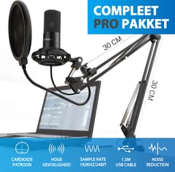 TRANSNECT® Studio Microfoon met arm – Gaming & Podcast – Microfoon voor pc — thumbnail 2
