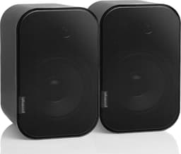 Artsound UNI20, Set van 2 passieve luidsprekers, 2-weg hifi luidspreker, 10-40 watt, muurbeugel met kogelgewricht, geschikt voor ruimtes tot 20 m² zoals gang, keuken, toilet, kleur: zwart — thumbnail 1