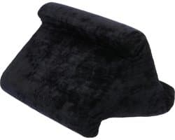 Leeskussen pauze boekkussen - afneembare fluwelen bekleding - voor boeken e-readers - 83358 zwart - 28 cm x 24 cm x 22 cm leeskussen