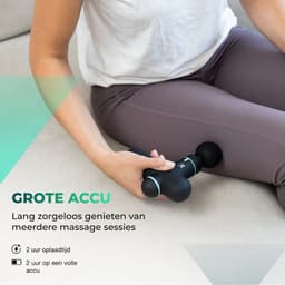 Massagerr® Mini Massage Gun PRO - Relax en Ontspanning Massage Apparaat – Massagegun Zwart – Massageapparaten – Ontspannen - Professioneel Massageapparaat - Massage Pistool — thumbnail 4