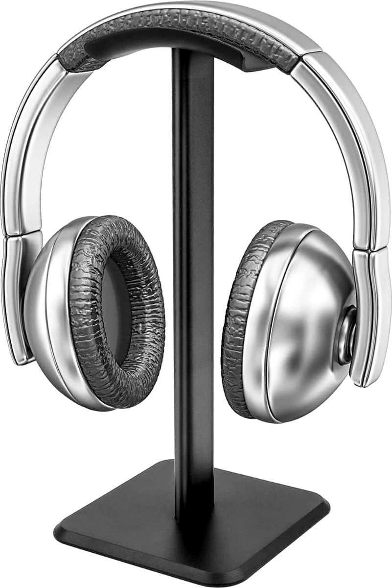 Headset Stand - Headset Houder - Koptelefoon Houder - Aluminium Standaard - Koptelefoon Standaard - Hoofdtelefoon houder - Headphone Stand - Luxe Headset Stand Universeel - Gaming Headset Stand - 24.5cm - Koptelefoon niet inbegrepen! — afbeelding 1
