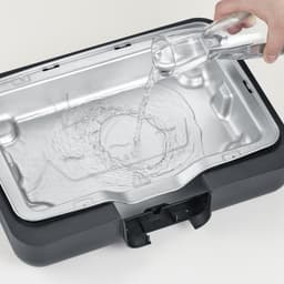 Severin PG 8556 - Electrische Tafel BBQ Grill - 2300 W - 230 °C - Geribbelde grillplaat - Zwart Roestvrijstaal — thumbnail 5