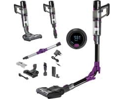 MPM Draadloze Steelstofzuiger met Digitaal Display, Ingebouwde Smart Stof Sensor - 22.2V / 250W - Stofzuiger met Accessoires