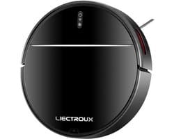 Robot Stofzuiger , Robotstofzuiger met dweilfunctie, Robotstofzuiger met laadstation, WiFi App, 4KPa Zuigkracht, Borstelloze Motor, Alexa en Google Assistant, Voor tapijt en harde Vloer