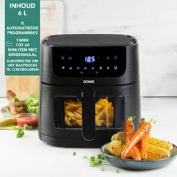 DOMO DO540FR Airfryer XXL - Heteluchtfriteuse - 6L - PFAS-vrij - 1500W — thumbnail 3