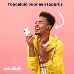 pocobob® GO2 - draadloze oordopjes - zwarte oordopjes - semi in-ear - met ENC microfoon - half in-ear bluetooth oortjes - semi in-ear — thumbnail 4