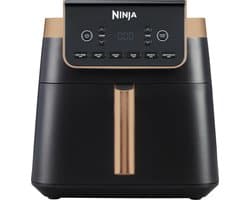 Ninja MAX PRO Enkel 6,2 l Vrijstaand 2000 W Heteluchtfriteuse Zwart, Roestvrijstaal