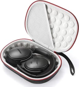 Harde koffer Geschikt voor Bose QuietComfort 35 (serie II), QC35, QC25, QC15 draadloze hoofdtelefoonaccessoires. Reistas voor opbergruimte - Zwart — thumbnail 5