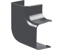 Evolar Airco Lange Vlakke Bocht - Donker Antraciet - 90 x 65 MM - 90°