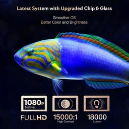 4K LED Mini Projector met Elektrische Focus en Keystone Correctie - 5G WiFi en Bluetooth - 20000 Lumen - Compatibel met TV Stick en Smartphone — thumbnail 3